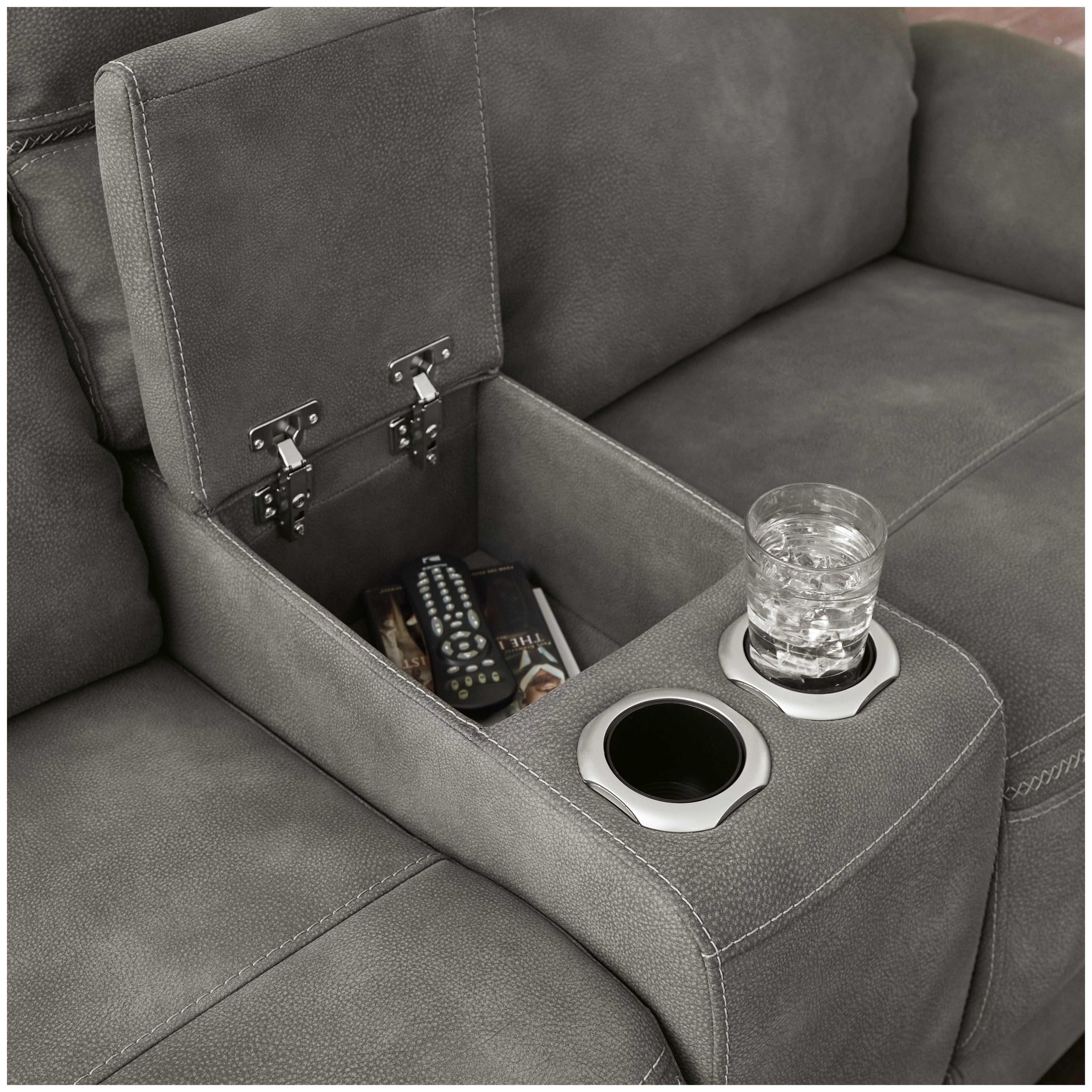 Next-Gen DuraPella Power Reclining Loveseat with Console