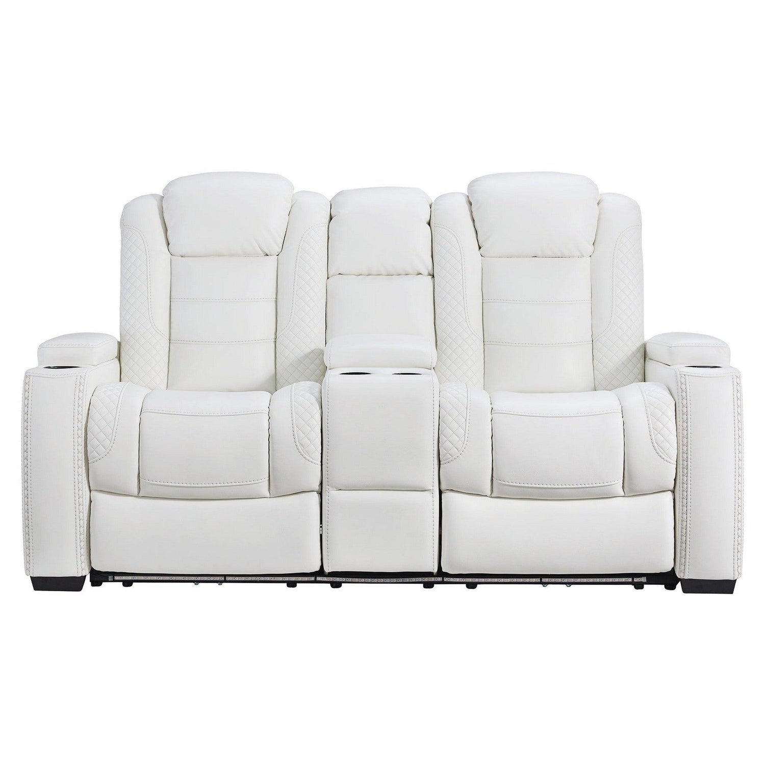 Party Time Power Reclining Loveseat with Console