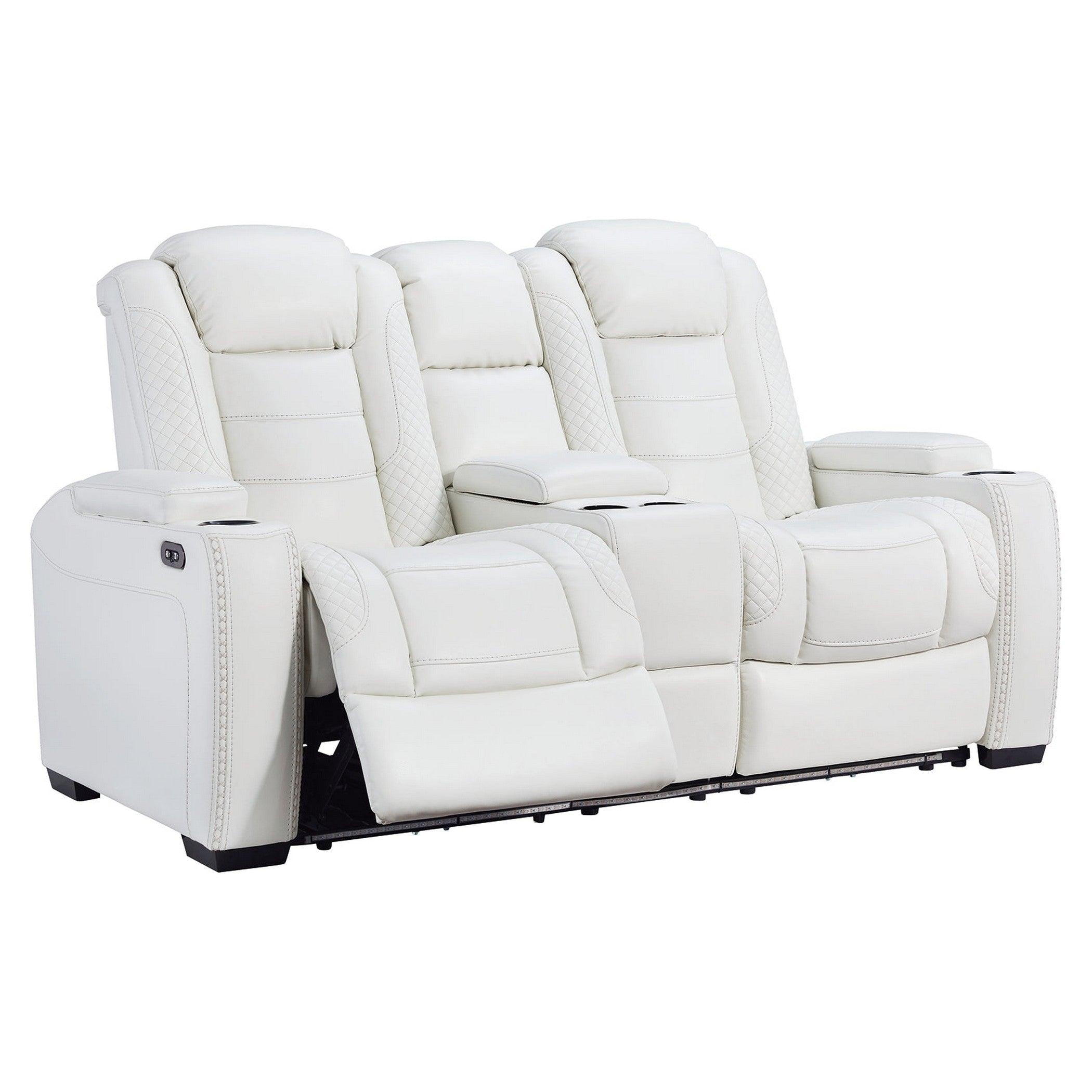 Party Time Power Reclining Loveseat with Console