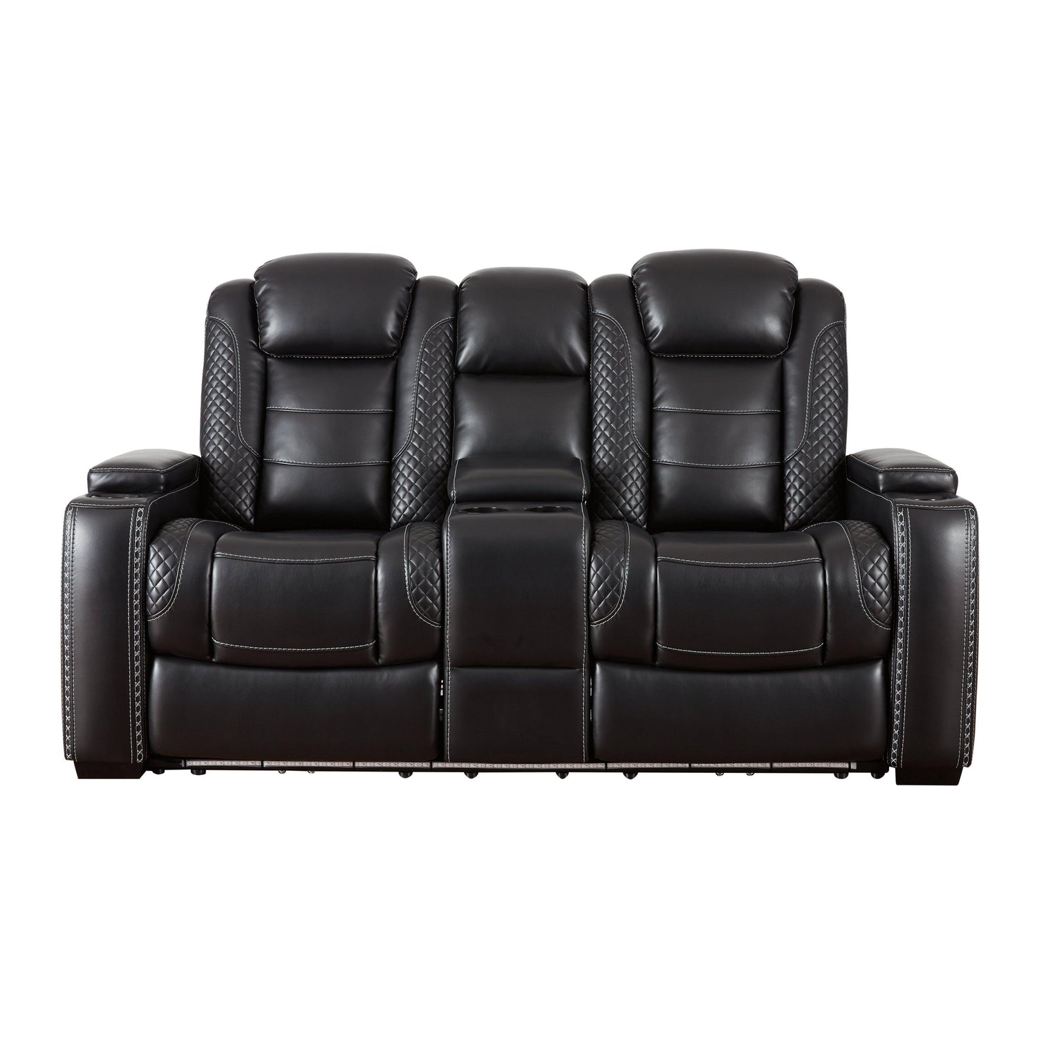 Party Time Power Reclining Loveseat with Console