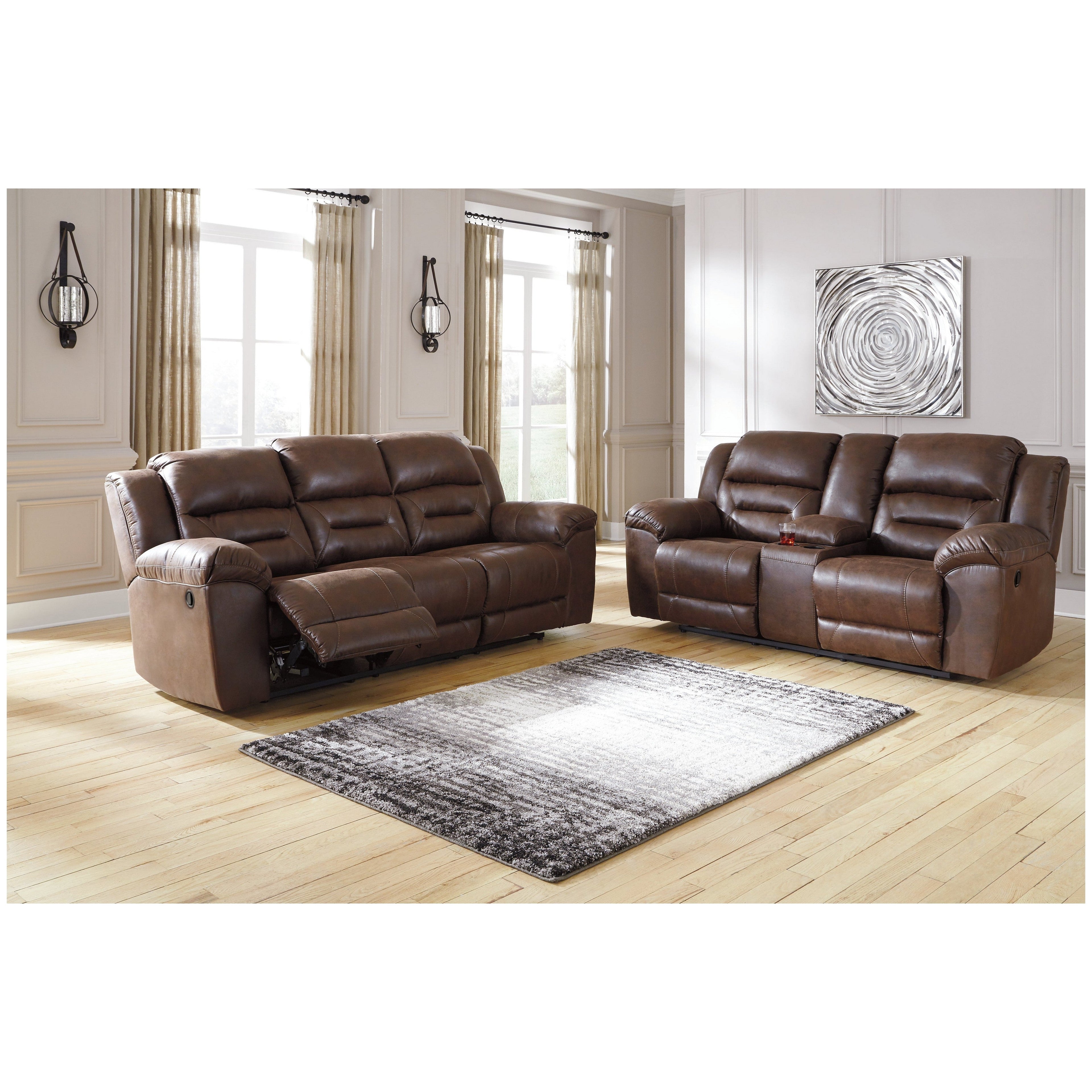 Stoneland Reclining Loveseat with Console