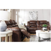 Stoneland Reclining Loveseat with Console