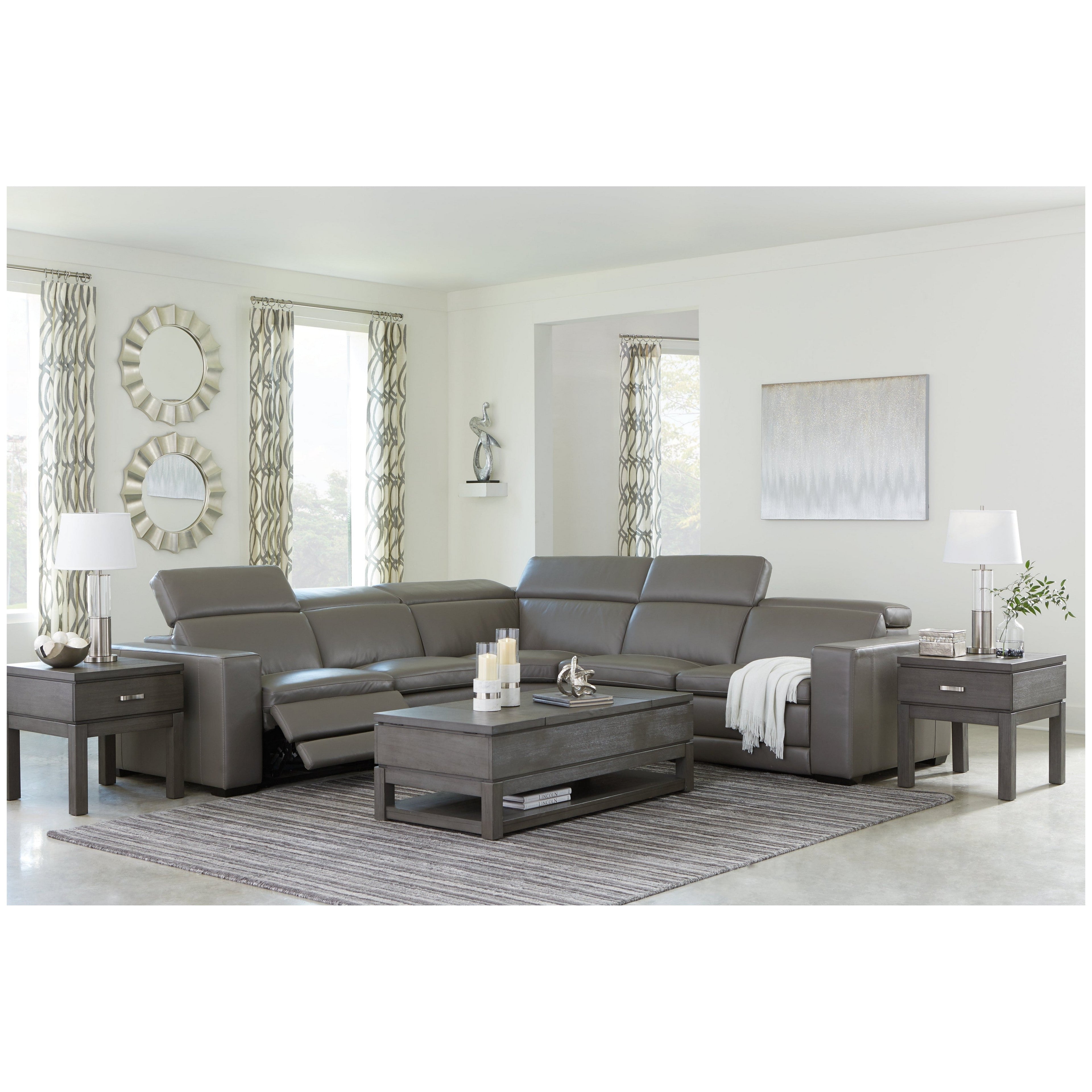 Texline 6-Piece Power Reclining Sectional