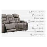 The Man-Den Power Reclining Loveseat with Console