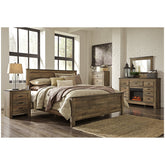 Trinell Panel Bed