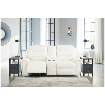 Warlin Power Reclining Loveseat with Console