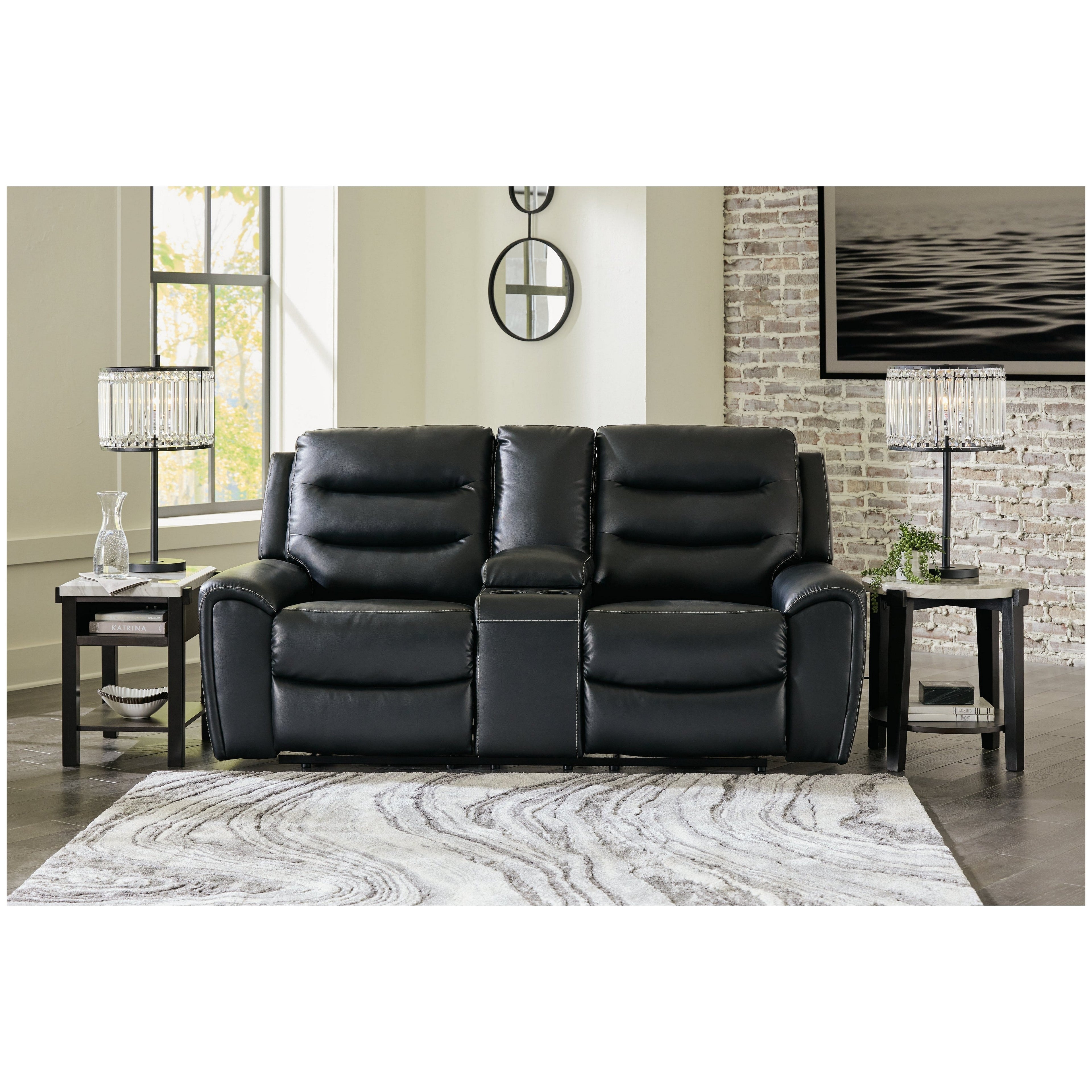 Warlin Power Reclining Loveseat with Console