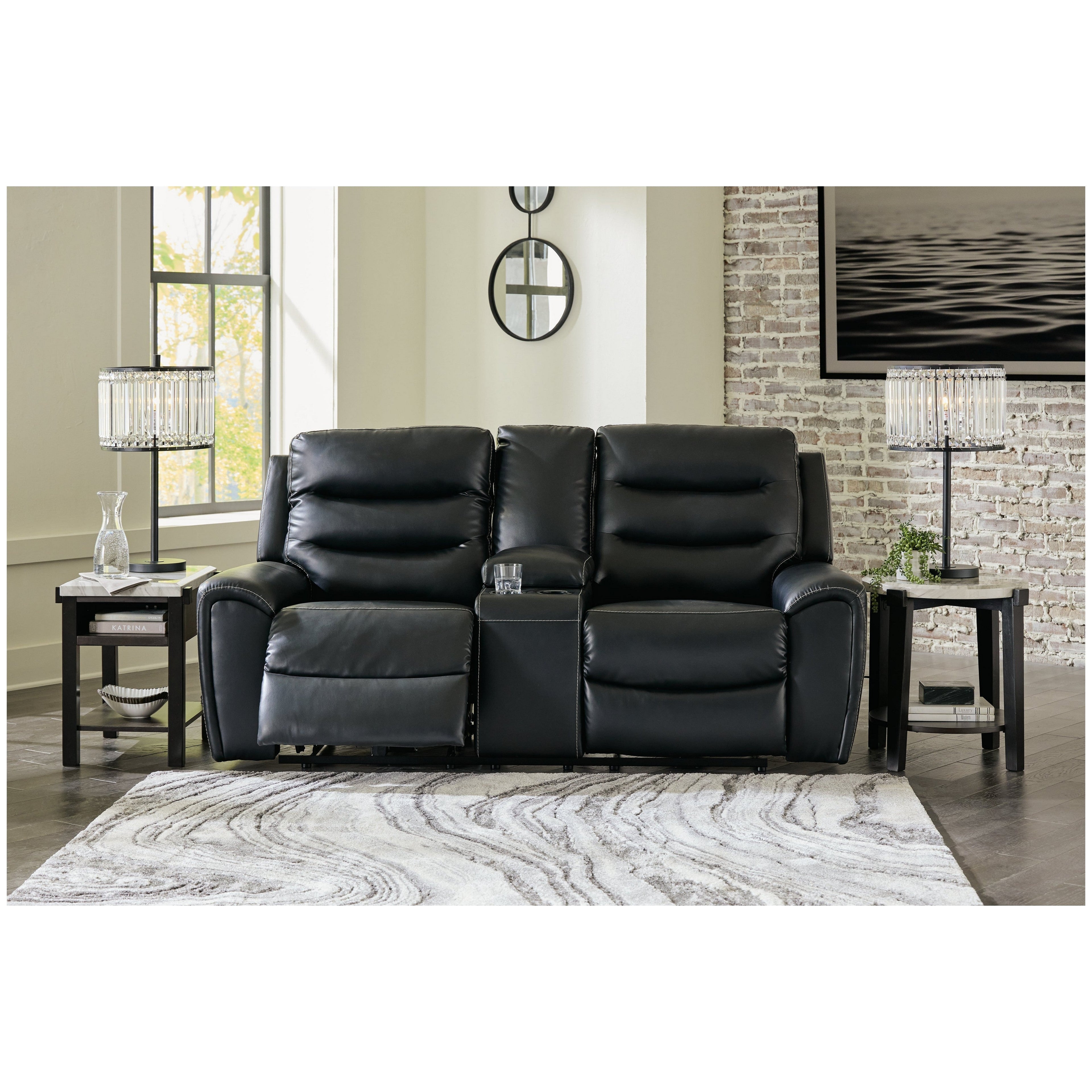 Warlin Power Reclining Loveseat with Console